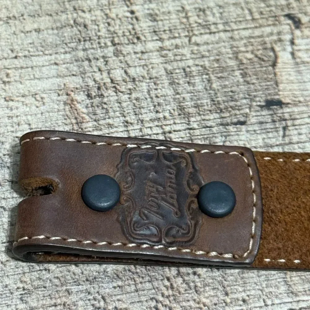 Tony lama leather western belt no buckle size 26